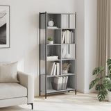 vidaXL Boekenkast 72x28x172 cm bewerkt hout zwart