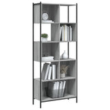 vidaXL Boekenkast 72x28x172 cm bewerkt hout zwart