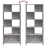 vidaXL Boekenkast 72x28x172 cm bewerkt hout zwart