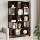 vidaXL Bookcase 102x28x172 cm Engineered Wood Smoked Oak