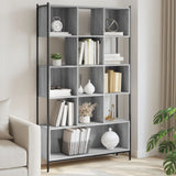 vidaXL Bookcase 102x28x172 cm Engineered Wood Smoked Oak