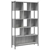 vidaXL Bookcase 102x28x172 cm Engineered Wood Smoked Oak