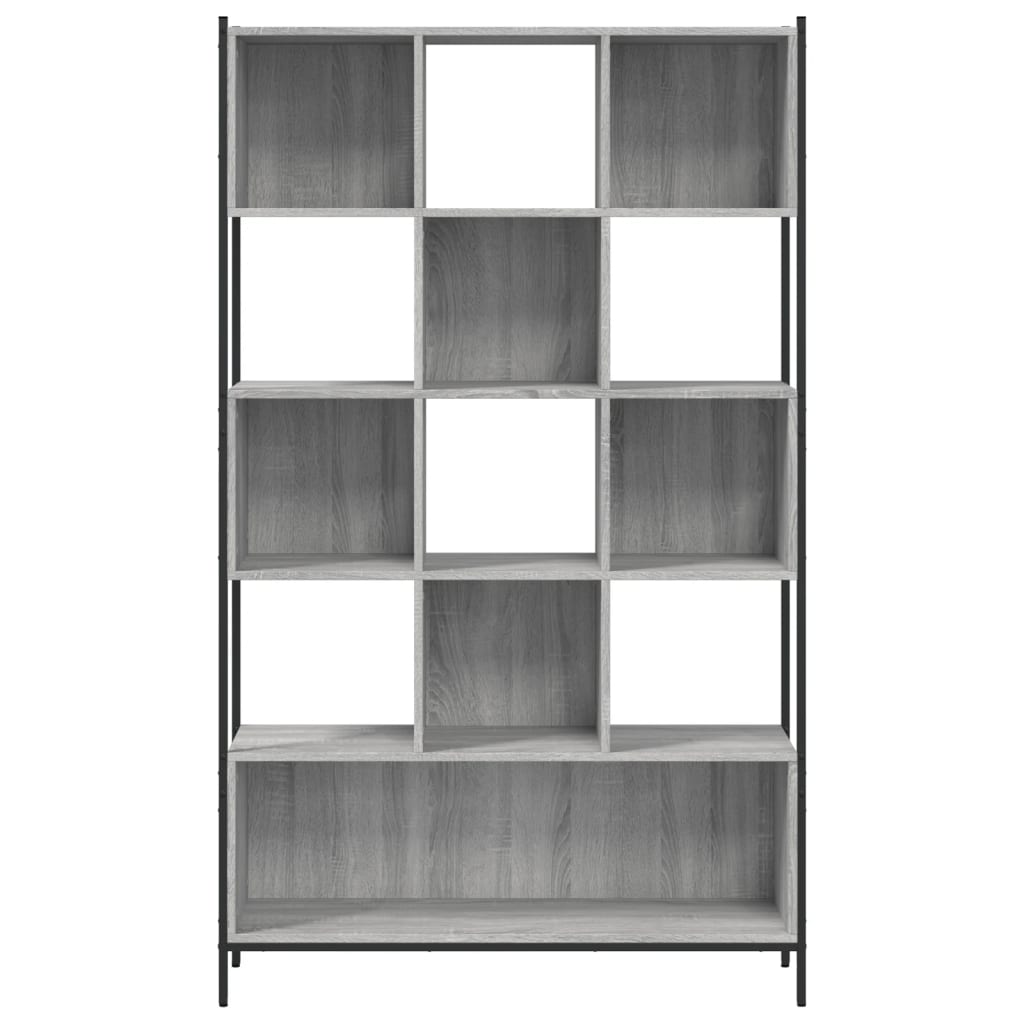 vidaXL Bookcase 102x28x172 cm Engineered Wood Smoked Oak