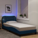 vidaXL Cadre de lit avec matelas à LED "Hvar" 80x200 cm plaques de lumière