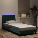 vidaXL Cadre de lit avec LED pour matelas "Hanko" avec roues lumineuses 80x200 cm
