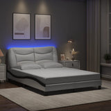 vidaXL Bedframe met LED zonder matras "Hvar" zwart 80x200 cm