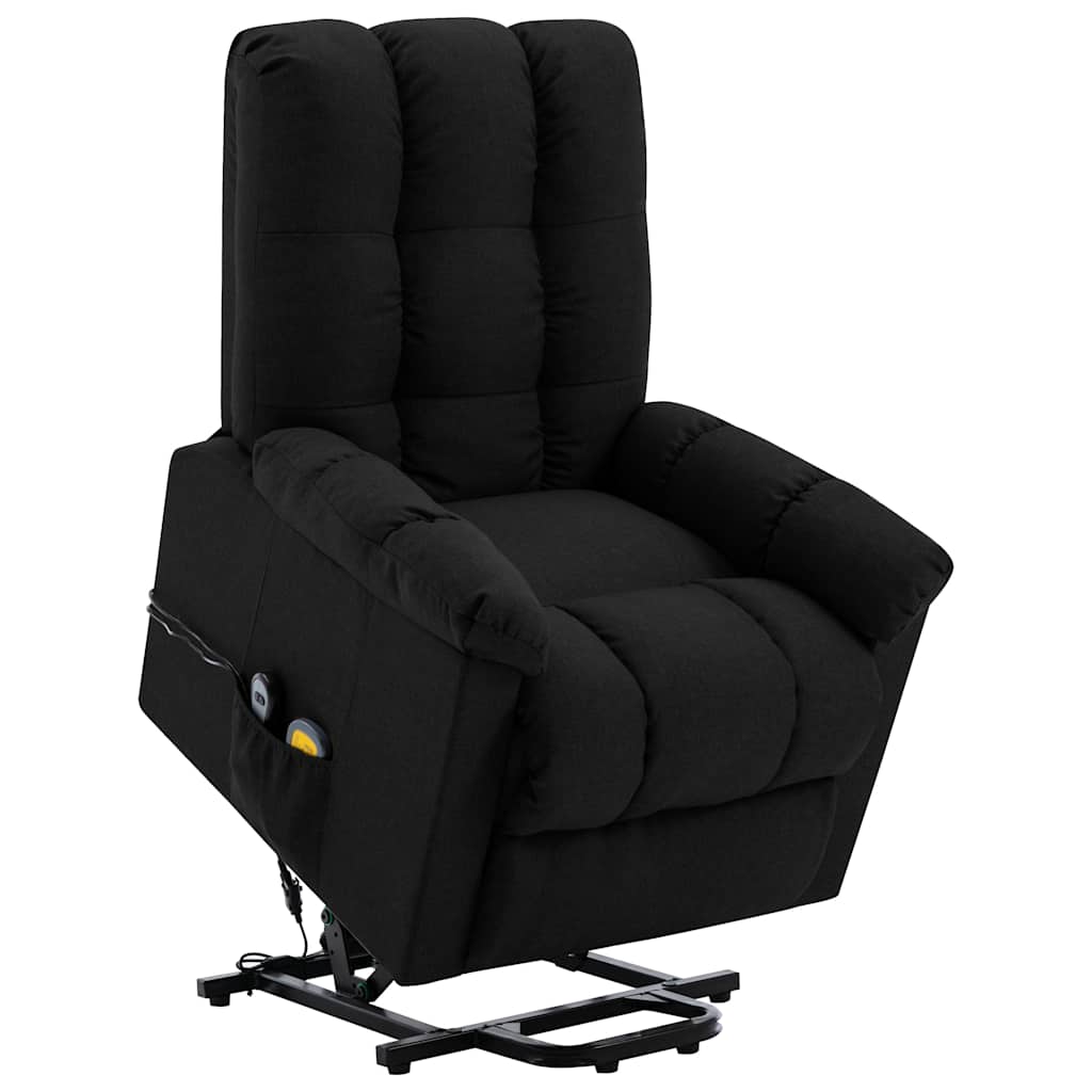 vidaXL Sta-op-massagestoel stof lichtgrijs