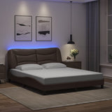 vidaXL Bedframe met LED zonder matras "Hvar" zwart 80x200 cm
