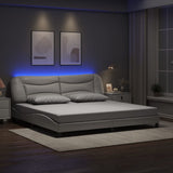 vidaXL Bedframe met LED zonder matras "Hvar" zwart 80x200 cm