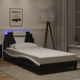 vidaXL Bedframe "Viana" met LED zonder matras zwart 80x200 cm