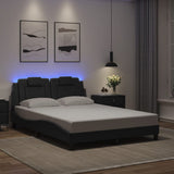 vidaXL Bedframe "Viana" met LED zonder matras zwart 80x200 cm