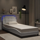 vidaXL Bedframe met LED zonder matras "Zadar" zwart 80x200 cm