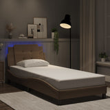 vidaXL Bedframe met LED zonder matras "Zadar" zwart 80x200 cm