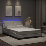 vidaXL Bedframe met LED zonder matras "Zadar" zwart 80x200 cm