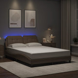 vidaXL Bedframe met LED zonder matras "Zadar" zwart 80x200 cm