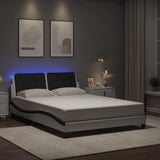 vidaXL Bedframe met LED zonder matras "Zadar" zwart 80x200 cm