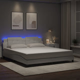 vidaXL Bedframe met LED zonder matras "Zadar" zwart 80x200 cm