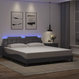 vidaXL Bedframe met LED zonder matras "Zadar" zwart 80x200 cm