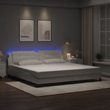 vidaXL Bedframe met LED zonder matras "Zadar" zwart 80x200 cm