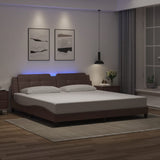 vidaXL Bedframe met LED zonder matras "Zadar" zwart 80x200 cm