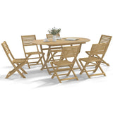 vidaXL Tuinstoelen 6 st inklapbaar 54,5x61,5x86,5 cm acaciahout