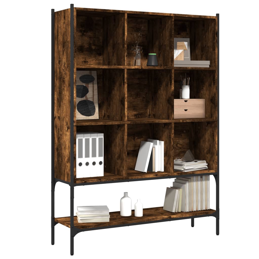 vidaXL Boekenkast 102x30x141,5 cm bewerkt hout zwart