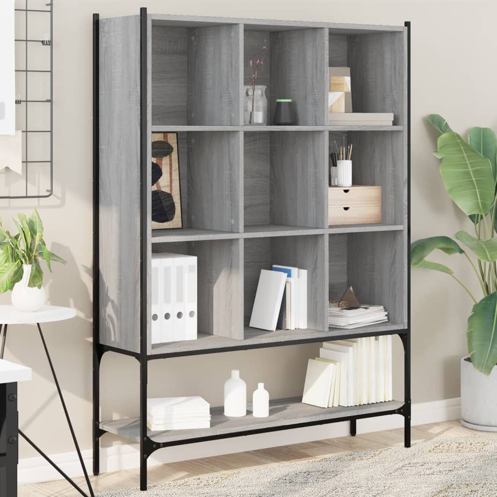 vidaXL Boekenkast 102x30x141,5 cm bewerkt hout zwart