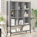 vidaXL Boekenkast 102x30x141,5 cm bewerkt hout zwart