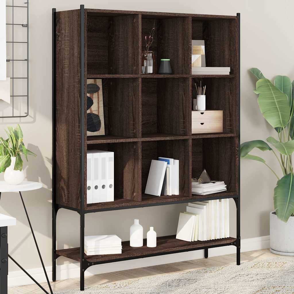 vidaXL Boekenkast 102x30x141,5 cm bewerkt hout zwart