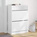 vidaXL Schoenenkast avec 2 claviers 80x34x116 cm blanc