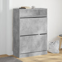 vidaXL Schoenenkast avec 2 claviers 80x34x116 cm blanc