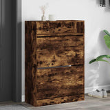 vidaXL Schoenenkast met 2 klaplades 80x34x116 cm wit