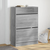 vidaXL Schoenenkast met 2 klaplades 80x34x116 cm wit