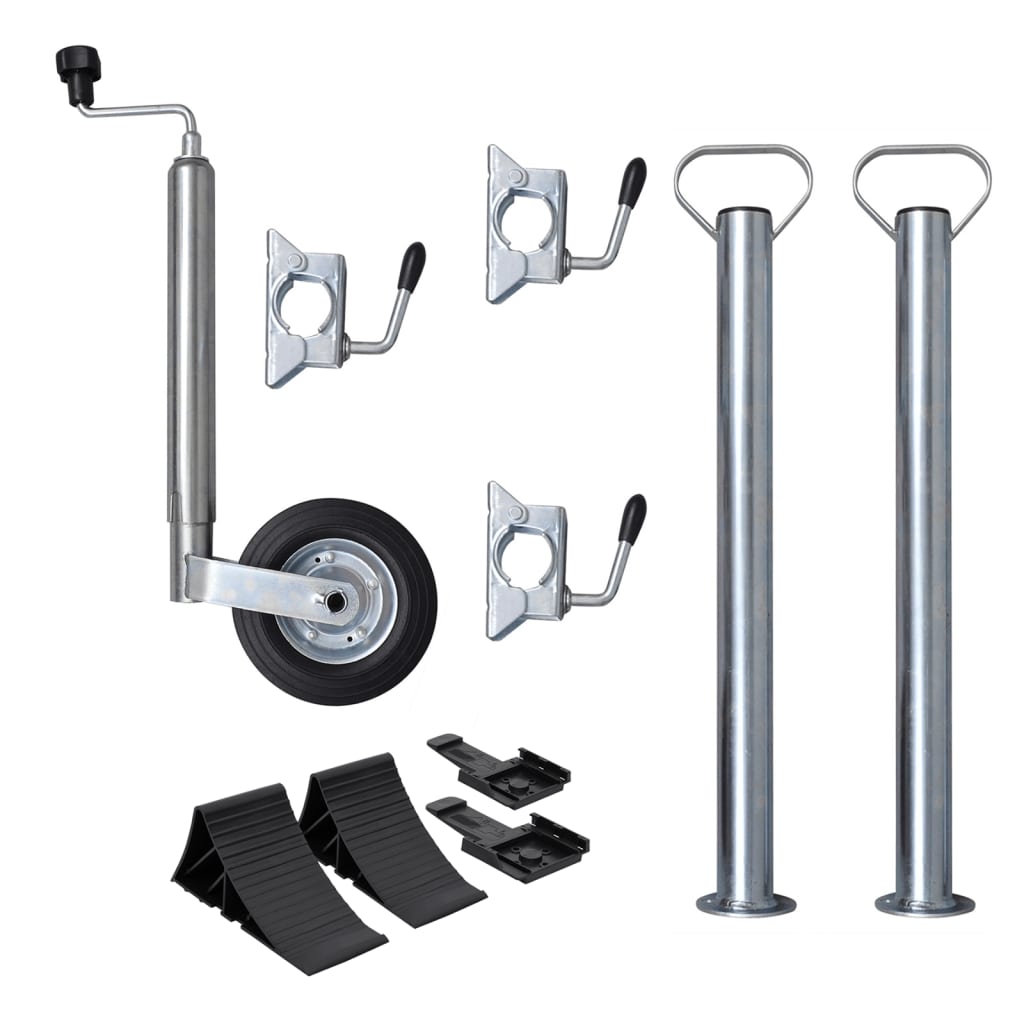 vidaXL Jockey Wheel for Trailer 48 mm Galvanized Steel