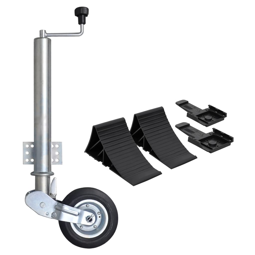 vidaXL Neuswiel met 2 staanders en 2 spanklemmen 60 mm