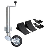 vidaXL Neuswiel met 2 staanders en 2 spanklemmen 60 mm