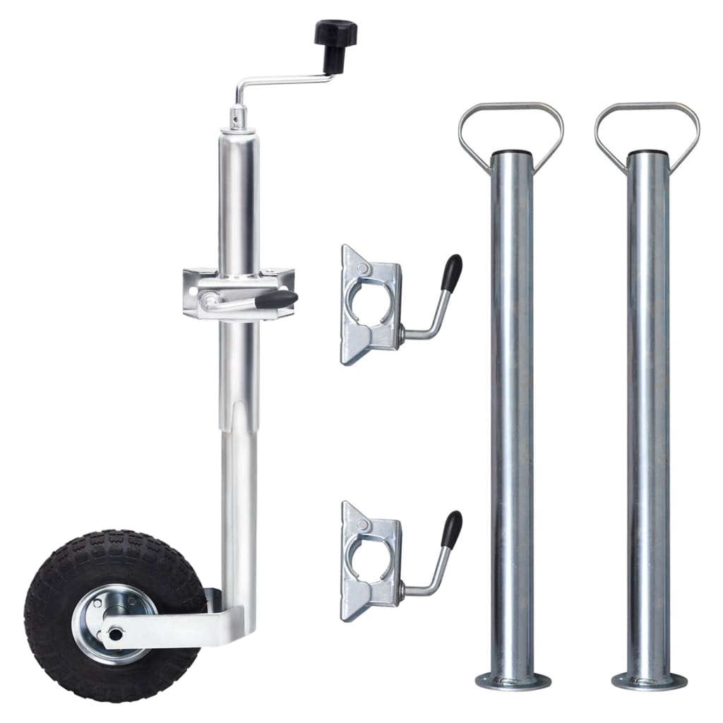 vidaXL Neuswiel met splitklem 48 mm gegalvaniseerd staal