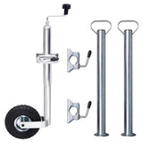 vidaXL Neuswiel met splitklem 48 mm gegalvaniseerd staal