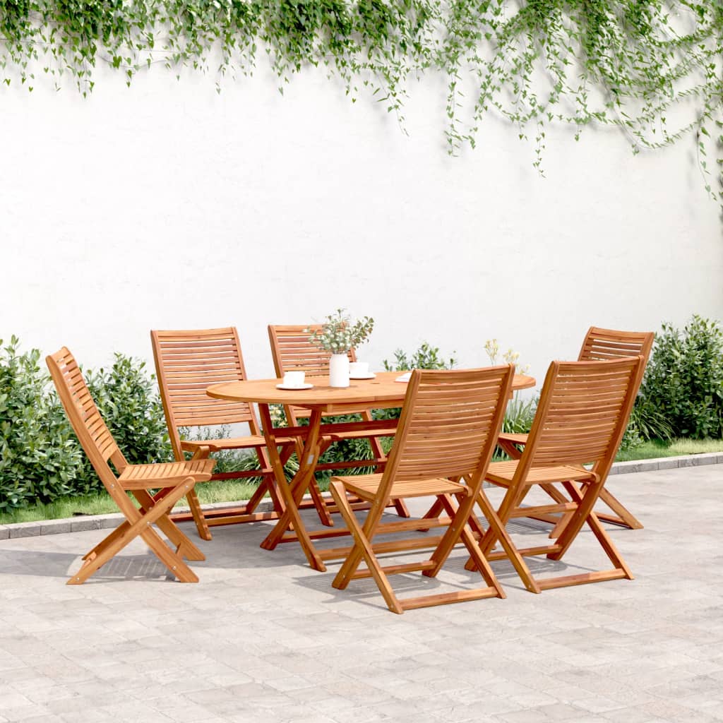 vidaXL Tuinstoelen inklapbaar 2 st massief acaciahout