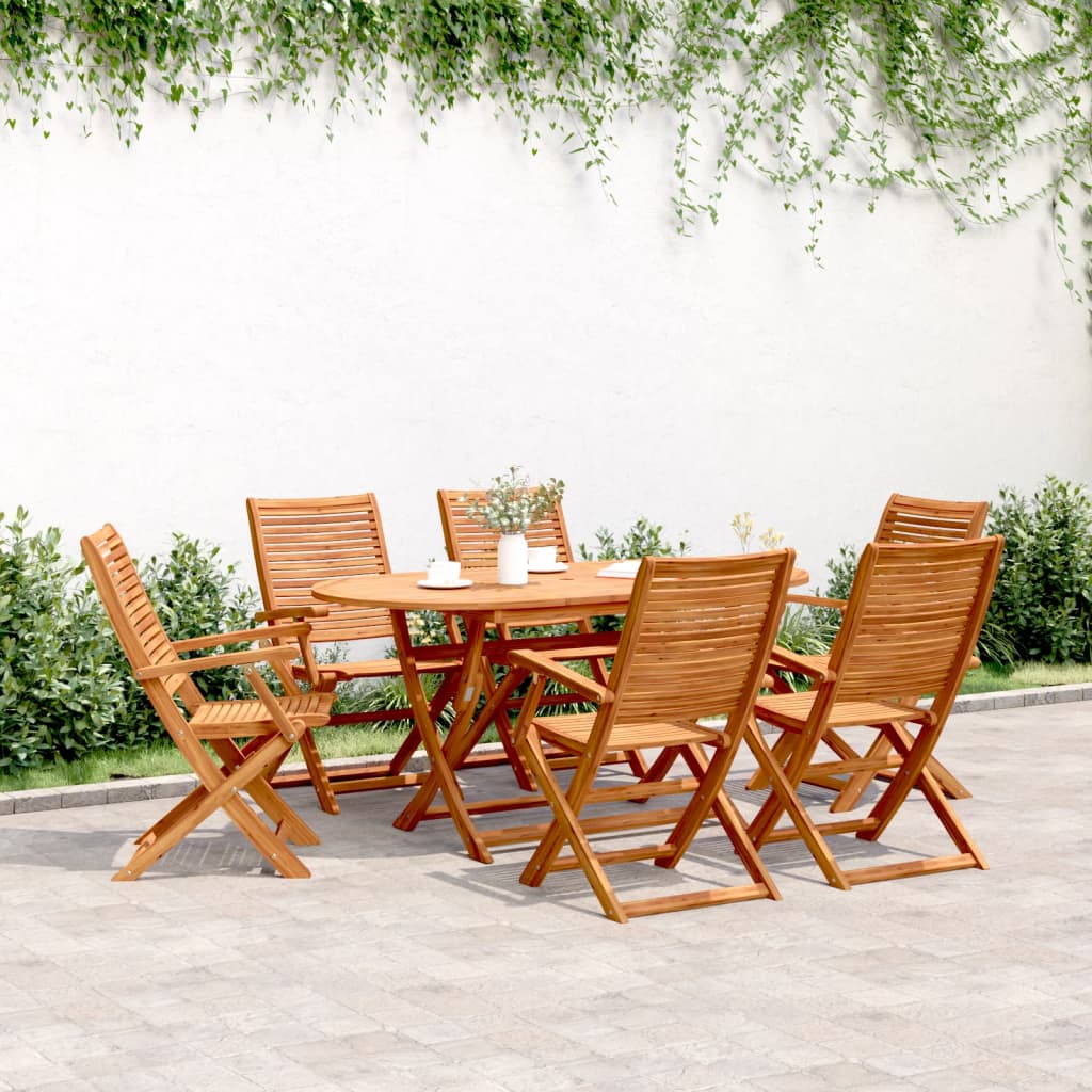 vidaXL Tuinstoelen inklapbaar 2 st massief acaciahout