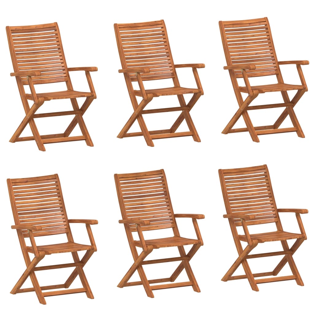 vidaXL Tuinstoelen inklapbaar 2 st massief acaciahout