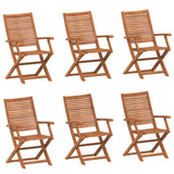vidaXL Tuinstoelen inklapbaar 2 st massief acaciahout