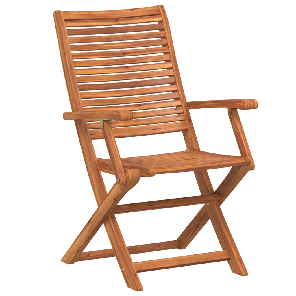 vidaXL Tuinstoelen inklapbaar 2 st massief acaciahout