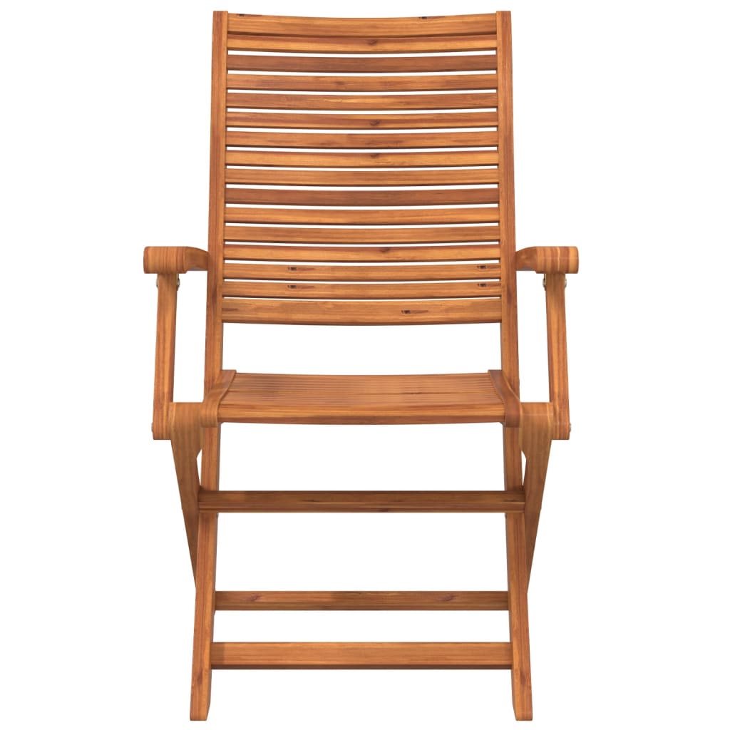 vidaXL Tuinstoelen inklapbaar 2 st massief acaciahout