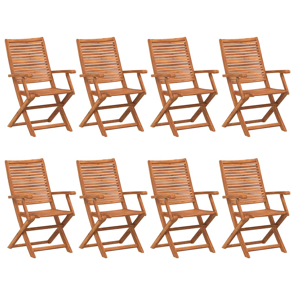 vidaXL Tuinstoelen inklapbaar 2 st massief acaciahout