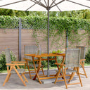 vidaXL Jardinière 4 étages en poly rotin et massif en bois noir