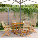 vidaXL Tuinstoelen 4 st inklapbaar poly rattan en massief hout zwart