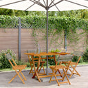 vidaXL Tuinstoelen 4 st inklapbaar poly rattan en massief hout zwart