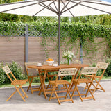 vidaXL Tuinstoelen 4 st inklapbaar poly rattan en massief hout zwart