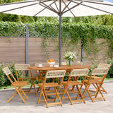 vidaXL Tuinstoelen 4 st inklapbaar poly rattan en massief hout zwart
